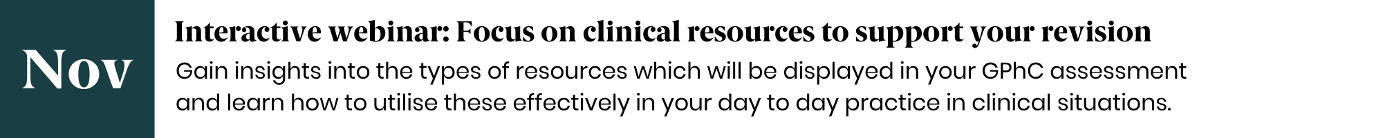 November in the Foundation programme